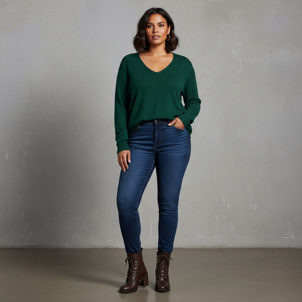 Old Navy Green V-Neck Sweater XXL